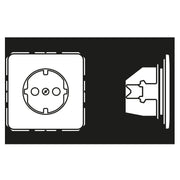 Jung - Steckdose SCHUKO-Steckdose 16A 250V CD 1520 BFKI LG m.Berührungsschutz