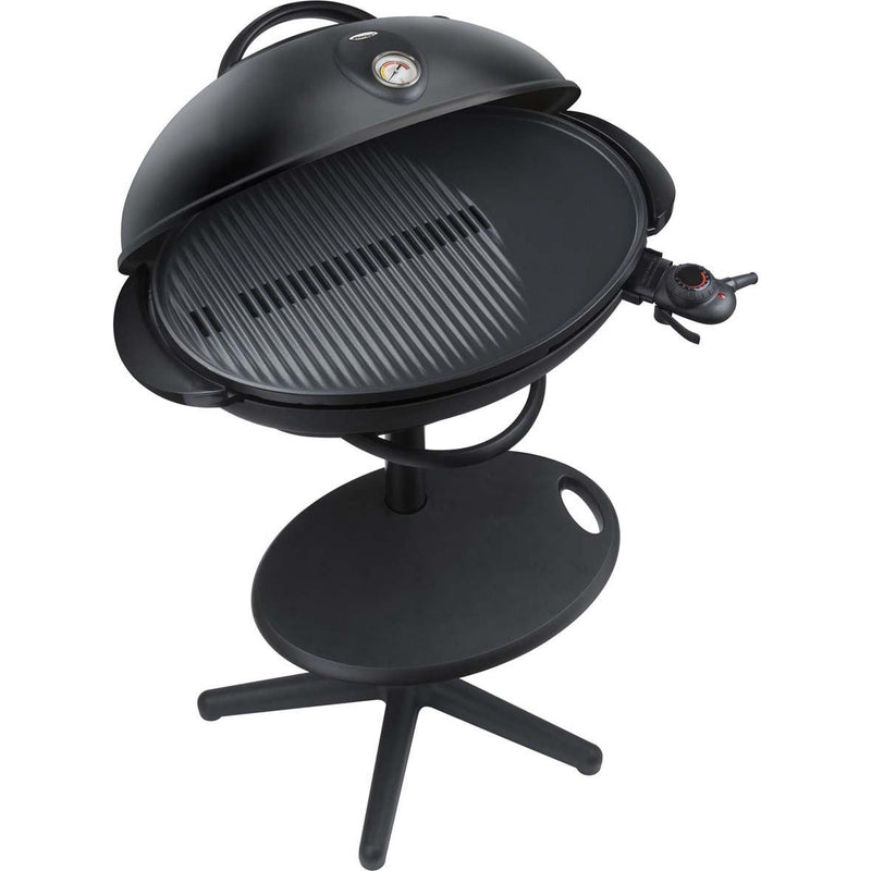 Steba - Grillgerät Barbecue-Säulengrill VG 350 BIG sw/si m.Windschutzhaube