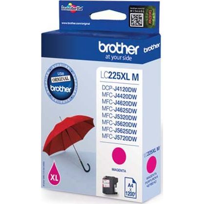 Brother - Verbrauchsmaterial für Telefax/Drucker/MFC Tintenpatrone LC-225XLM magenta