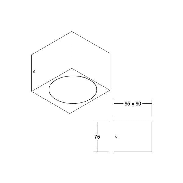 Brumberg Leuchten - Decken-/Wandleuchte LED-Wandanbauleuchte 10121103