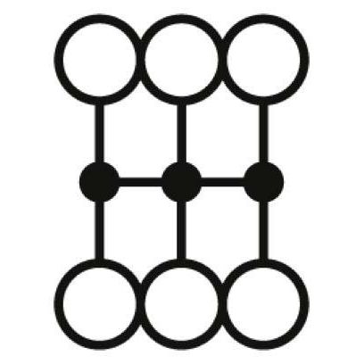 Phoenix Contact - Durchgangs-Reihenklemme Verteilerblock PTFIX 6X1,5 BK − 20 Stück