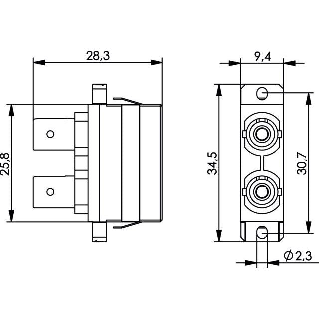 Telegärtner - LWL-Kupplung ST/SC Duplex Adapt. MM 100007272 Phosphorbronzehülse