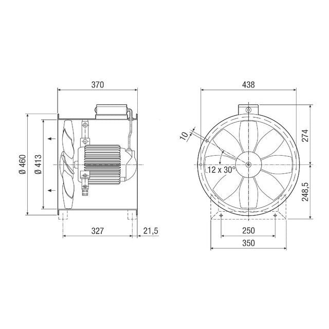 Maico - Ventilator für Rohreinbau Ventilator DZR 40/4 B