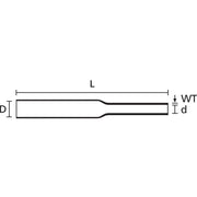 HellermannTyton - Schrumpfschlauch TK20-3,2/1,6 L=1,2m − 125 Stück