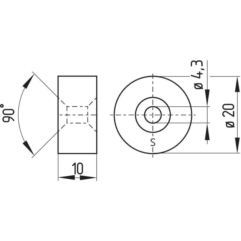 Schmersal - Magnetischer Näherungsschalter Magnetschalter BP 15/2