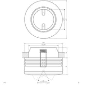EVN Lichttechnik - Downlight/Strahler/Flutlicht HV-Halbeinbauleuchte 753 913 chr/sat 50W chr/sat