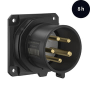 Walther Werke - CEE-Gerätestecker (IEC 60309) CEE NEO Phasenwender FW611508PH gerade 16A5P8h IP54 − 10 Stück