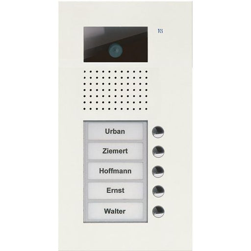 TCS Tür Control - Türstation für Türkommunikation Video color Außenstation V AVU14050-0019 PUK 5 Tasten 1-spalt