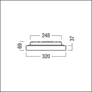 Zumtobel Group - Decken-/Wandleuchte LED-Wand-u.Deckenleuchte LANOSS1400 #42943220 930