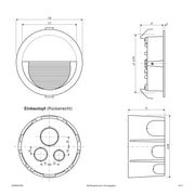 EVN Lichttechnik - Decken-/Wandleuchte LED-Wandeinbauleuchte WER65051602 IP65
