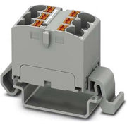 Phoenix Contact - Durchgangs-Reihenklemme Verteilerblock PTFIX 6X4-NS35A GY waager, 0,2-6qmm gr − 10 Stück