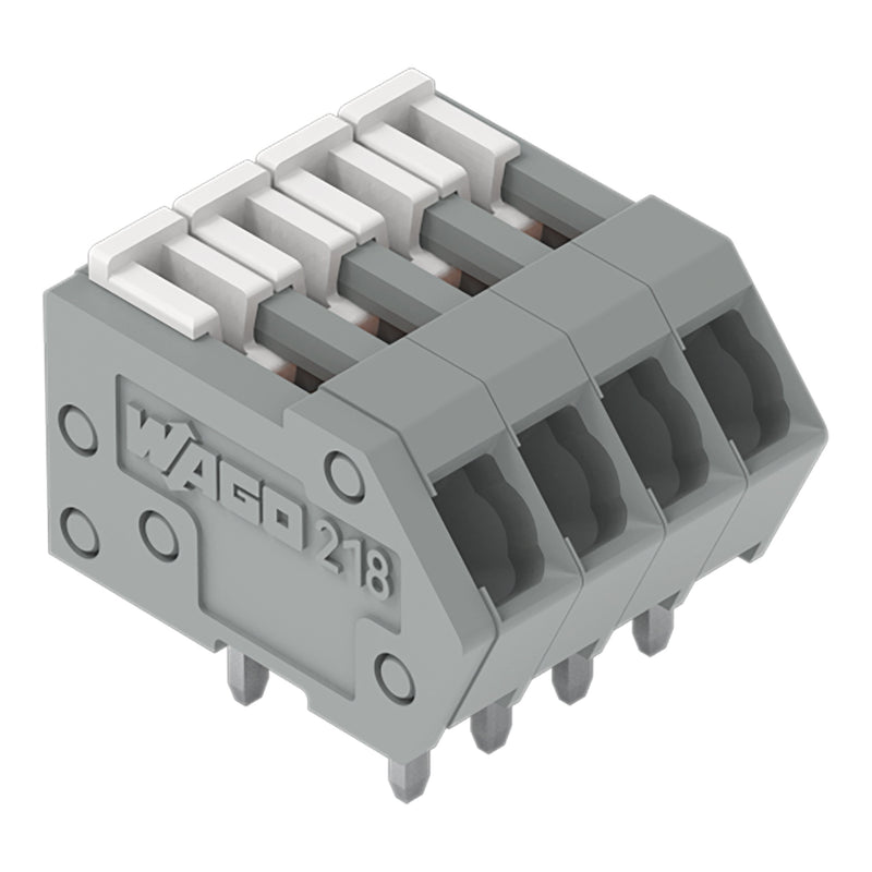 WAGO - Leiterplattenklemme 218-102 0,5mm²,grau − 100 Stück