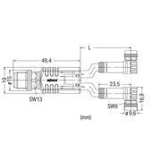 WAGO - Konfektioniertes Sensor-Aktor-Kabel Sensor-/Aktorleitung 756-5514/040-020 M12A-Stecker axial