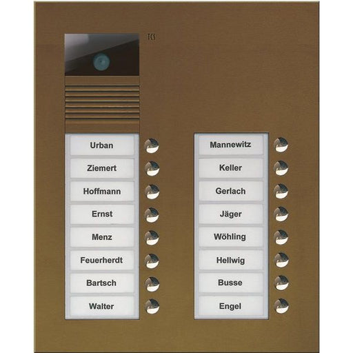 TCS Tür Control - Türstation für Türkommunikation Video color Außenstation V AVU15160-0012 PUK 16 Tasten 2-spal