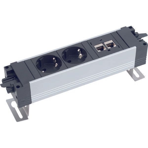 Bachmann - Winkelprofil, Edelstahl Haltewinkel Edelstahl 940.024 (VE2) mit Langloch