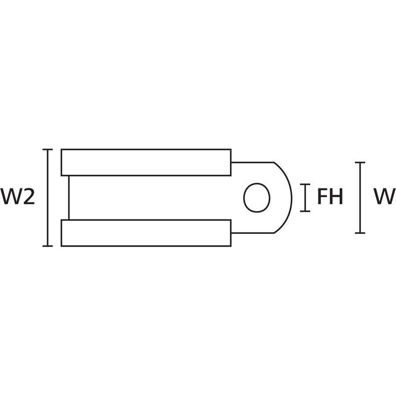HellermannTyton - Rohrschelle Befestigungs-Clip AFCS10-GS PVC-BK/ML − 10 Stück