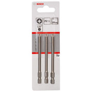 Bosch - Bit Schrauberbit Extra-Hart PZ 2607001581 1, 89 mm, 3er-Pack