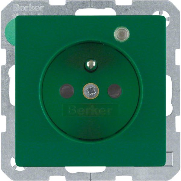 Berker - Steckdose gn samt 6765096013 Kontroll-LED
