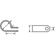 HellermannTyton - Befestigungsschelle für Kabel/Rohre Befestigungsschelle H5P-HS-BK-C1 schwarz − 100 Stück