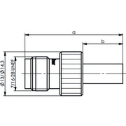 Telegärtner - Koax-Steckverbinder TNC Kabelbuchse 100023824 cr/cr RG59 75Ohm − 5 Stück