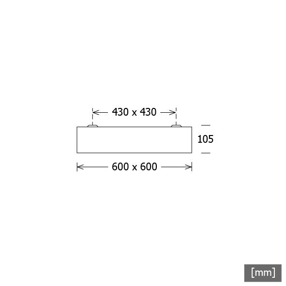 LTS Licht&Leuchten - Decken-/Wandleuchte LED-Pendel-/Anbauleuchte PLL 52.600 #642298 840 DALI opal sw