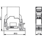 Telegärtner - Modularer Steckverbinder STX Tragschienen-Verbinder 100007440 mit USB-Kupplung 2.0