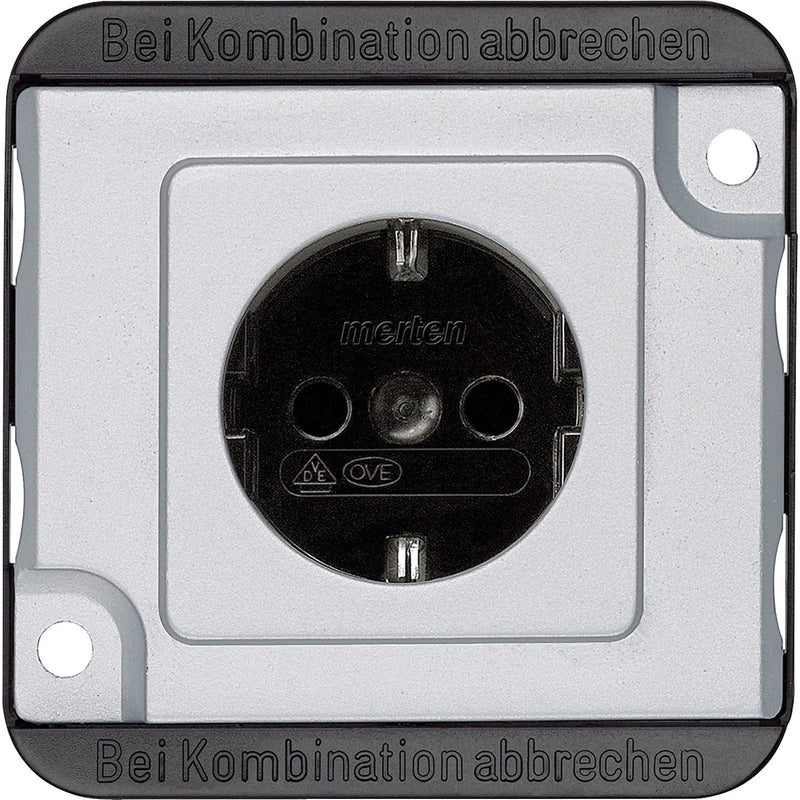 Merten - Steckdose SCHUKO-Steckdose MEG2400-7060 mattsilber