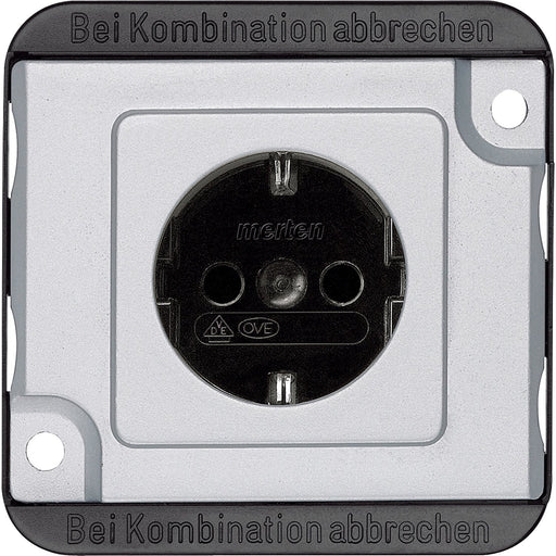 Merten - Steckdose SCHUKO-Steckdose MEG2400-7060 mattsilber