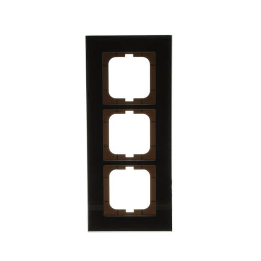 Busch-Jaeger - Abdeckrahmen Rahmen 3-fach 1723-825 schwarz, Glas