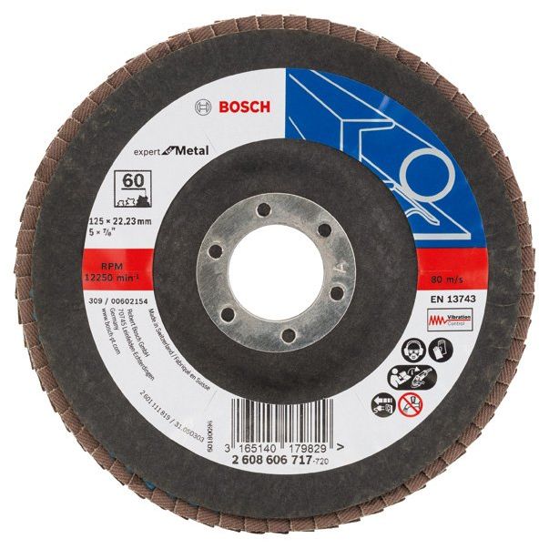 Bosch - Trenn-/Schleifscheibe Fächerschleifscheibe X551 2608606717 Expert for Metal − 10 Stück