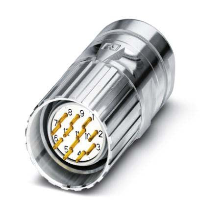 Phoenix Contact - Rundsteckverbinder, feldkonfektionierbar (Industriesteckverbinder) Kabelsteckverbinder CA-12P1N1280DN 12-polig gerade