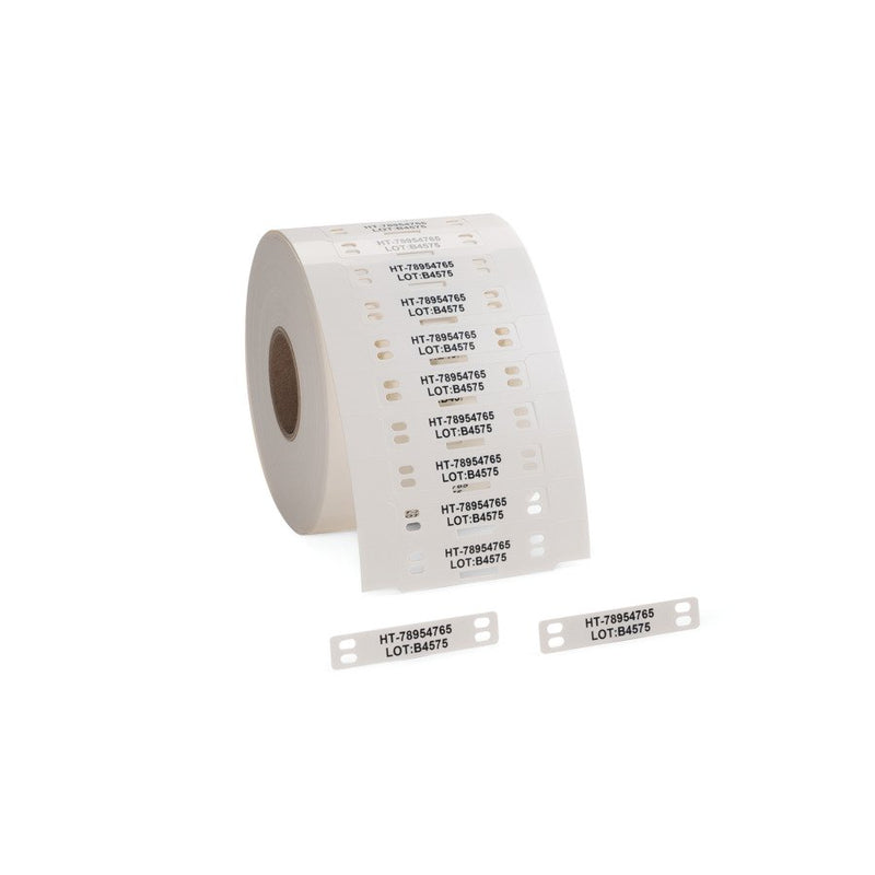 HellermannTyton - Kabelmarkierungssystem Kennzeichnungsschilder 556-83013(2000) 10x51mm wß 2000/Rol − 2000 Stück