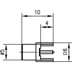 Telegärtner - Koax-Steckverbinder MCX-Anbaubuchse LTP AU 100024997 RASTER 5.08 − 5 Stück