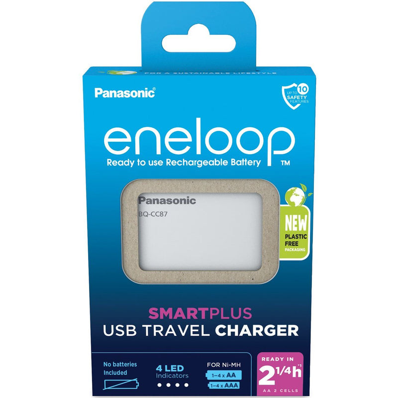 Hückmann - Universal-Ladegerät Ladegerät BQ-CC87 eneloop BQ-CC87USB unbestückt