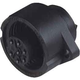 Hirschmann ICON - Rundsteckverbinder, feldkonfektionierbar (Industriesteckverbinder) Aufbaudose CA 6 GD sw