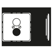 Jung - Einsatz/Abdeckung für Kommunikationstechnik Abdeckung aws CD 562 WW für 2 Kleinst.Dosen