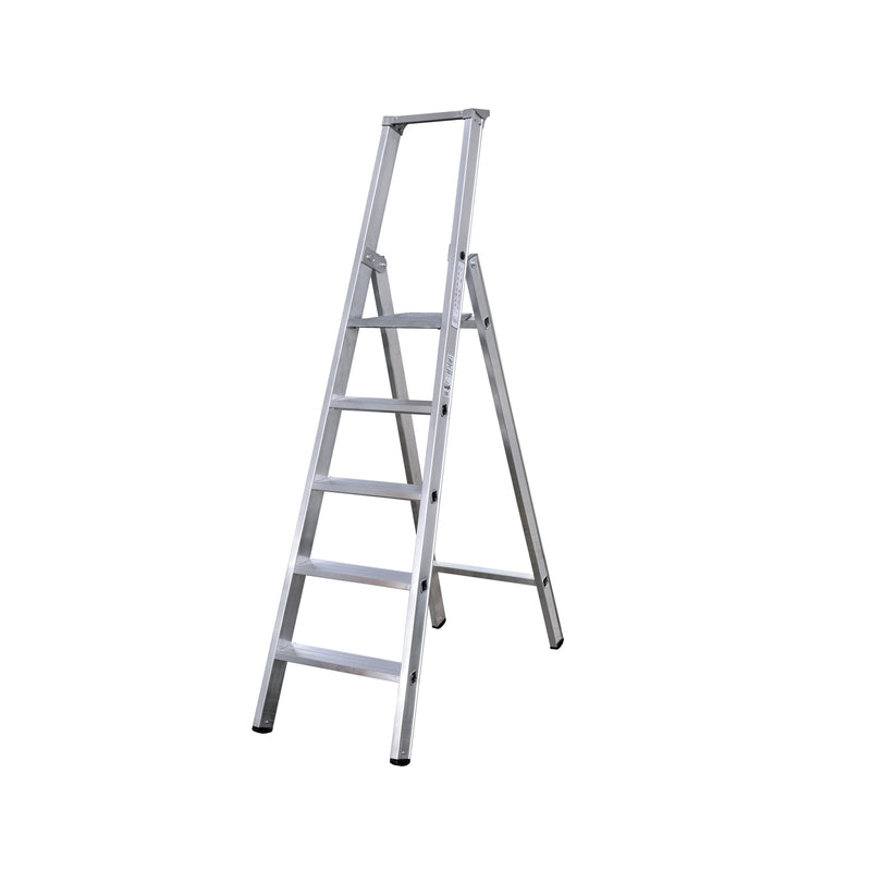 ILLER-LEITER - Stufenleiter Stufenstehleiter Alu 7204-3 eins. Industrie 4St