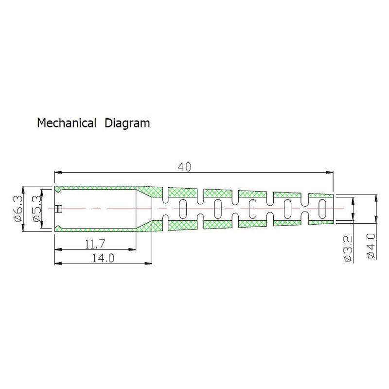 EFB-Elektronik - LWL-Steckverbinder Knickschutztülle 53202.32 3mm, schwarz