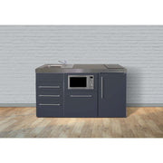 Stengel - Mini-Küche Miniküche Premiumline MPGSMS3SG160GSKSlBr Schiefergrau