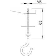 OBO Bettermann - Kippdübel 455 M5x65 G vz