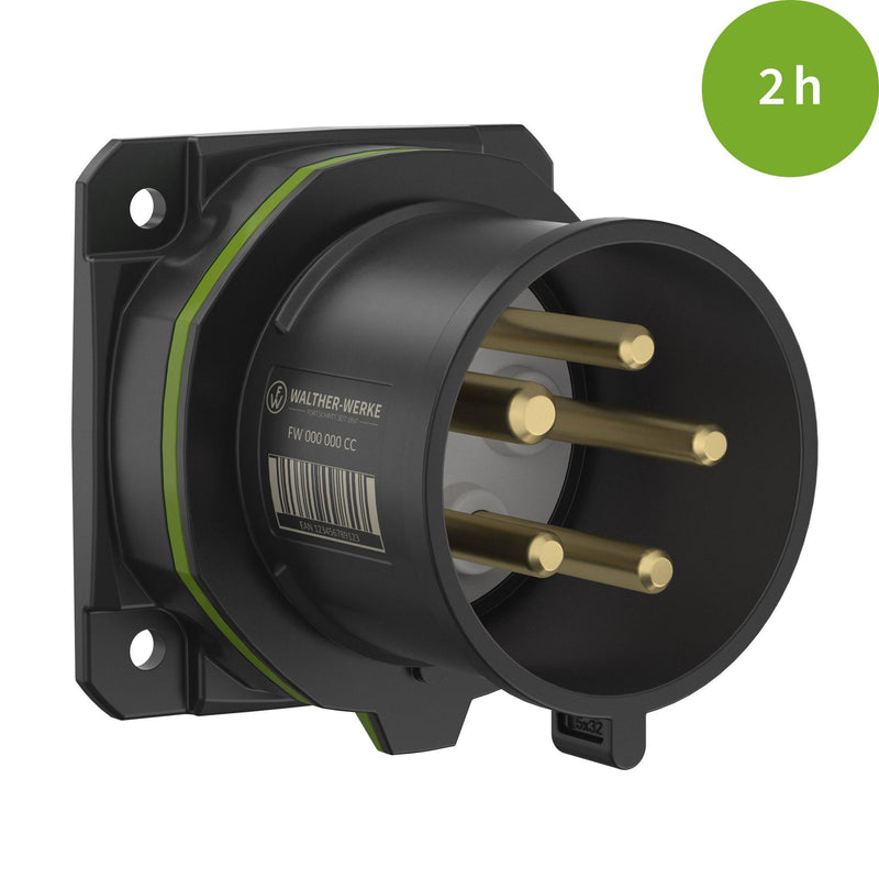 Walther Werke - CEE-Gerätestecker (IEC 60309) CEE NEO Phasenwender FW610502PH gerade 16A5P2h IP54 − 10 Stück