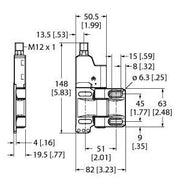 Turck - Einzelpositionsschalter Sicherheitsschalter SI-HGZ63FQDR Scharnier − 1 Stück