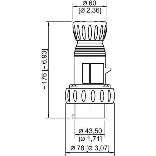 Stahl - Explosionsgeschützter CEE-Stecker/-Kupplung (IEC 60309) Stecker 16 A hellgrau 3h 8570/12-303-S#272895