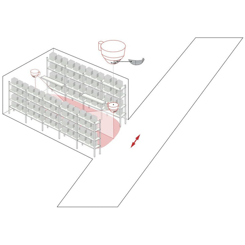 BEG Brück Electronic - Bussystem-Bewegungsmelder Multisensor PD4-BMS-GH-AP DALI-2 Hochregallager