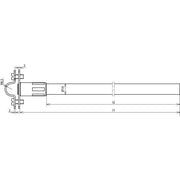 DEHN - Distanzhalter für Blitzschutz Distanzhalter f.Rd 16mm DIDH 16 515 V2AGFK16 L515 o.Bef.element
