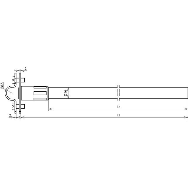 DEHN - Distanzhalter für Blitzschutz Distanzhalter f.Rd 16mm DIDH 16 515 V2AGFK16 L515 o.Bef.element