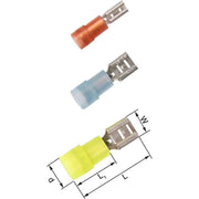 Elpress - Rund-/Flachsteckverbindung Isolierte Verbinder KA1503FLS8-PB − 100 Stück