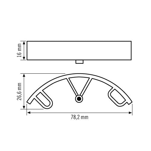 ESYLUX - Zubehör/Ersatzteile für Bewegungsmelder Befestigung BASIC SPACER WH