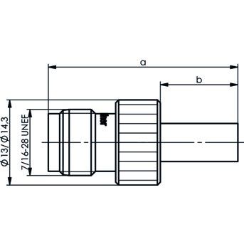 Telegärtner - Koax-Steckverbinder TNC Kabelbuchse 100023824 cr/cr RG59 75Ohm − 5 Stück