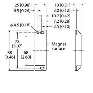 Turck - Einzelpositionsschalter Codierter Magnet SI-MAG1MM f. magnet. Schalter
